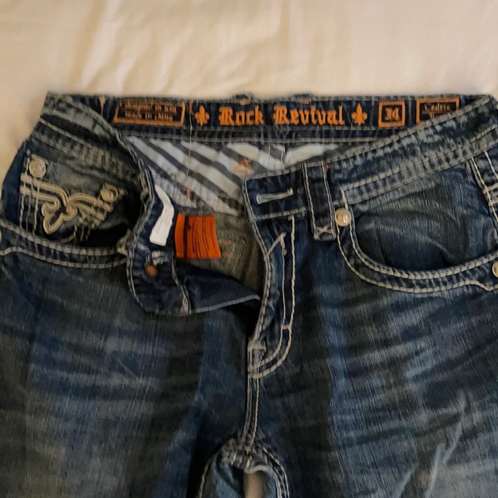 Men’s rock revival jeans- size 34